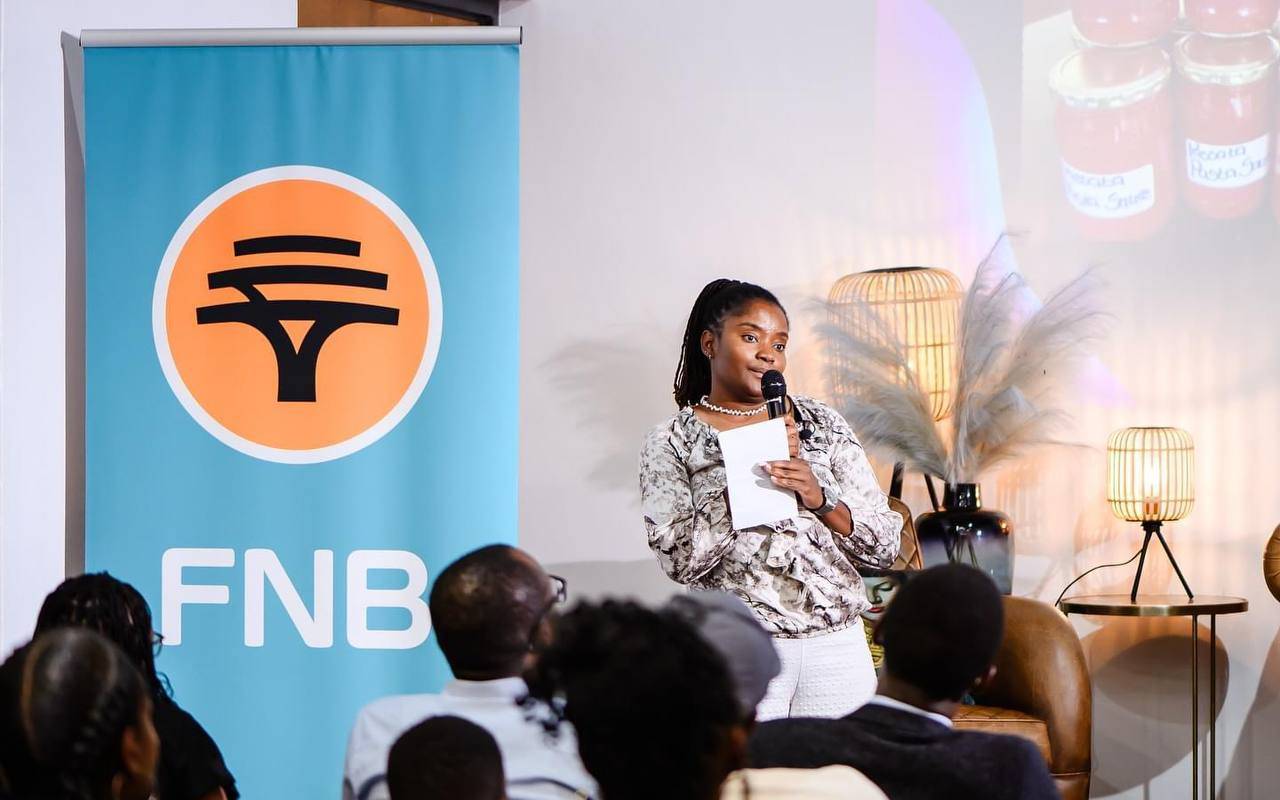LizWise team pitch at FNB Namibia emerging startups event