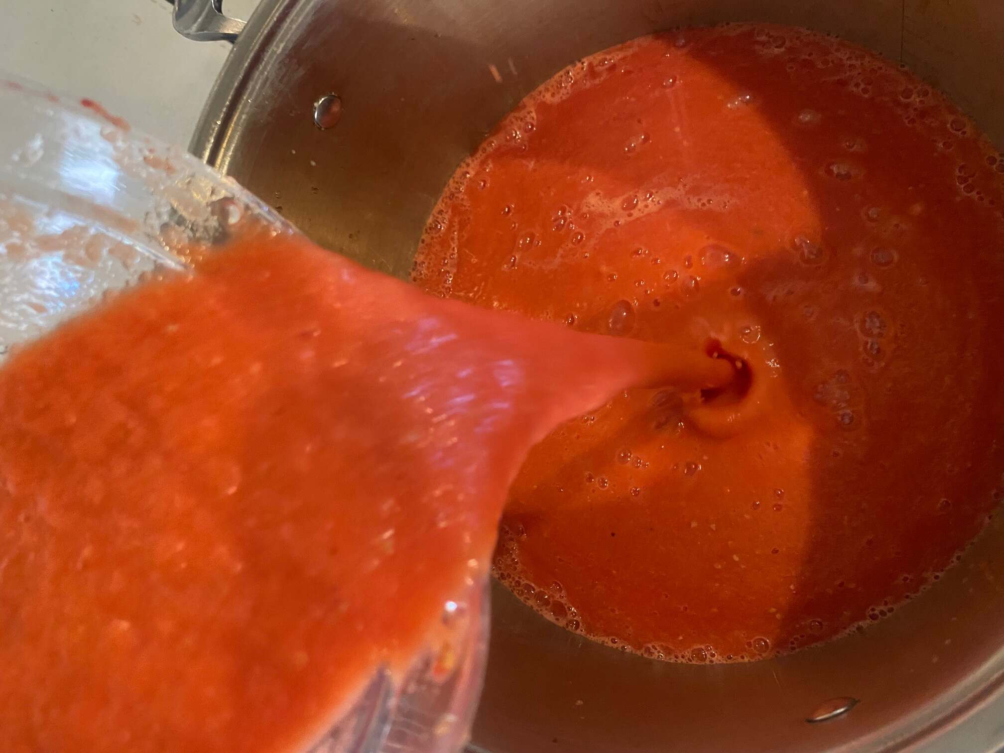 Tomato sauce made from local bio tomatoes